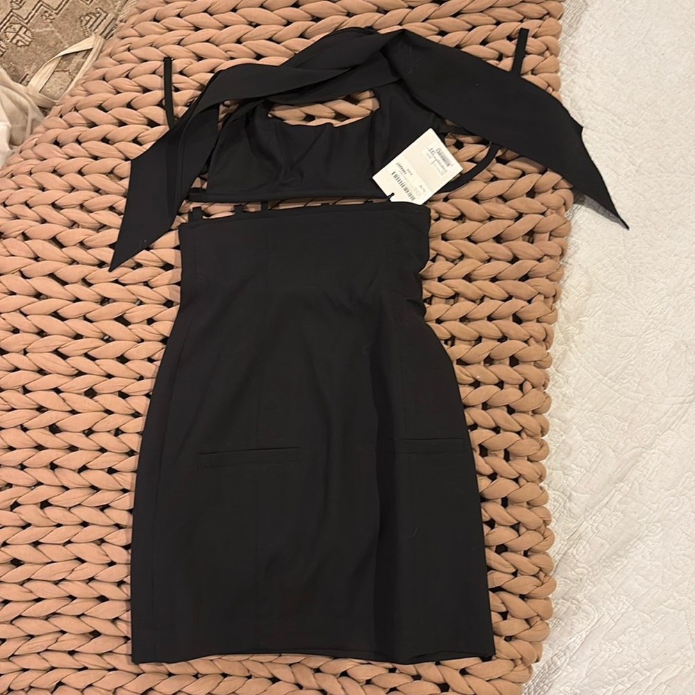 JACQUEMUS Limao cutout twill mini dress 32